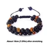 Strang Natürliche Tigerauge Achat Stein Geflochtenes Armband Männer Schwarz Matt Blau Einstellbare Perlen Armbänder Armreifen Yoga Schmuck Geschenk