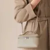 Loro Pianaa Femmes Loro Pocko Pocko Génécurement Luxury L19 Mini Bag Bagin en cuir Boîte de caméra Tote Sac à main