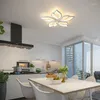 Taklampor LED Konstkronor Pendant Lamp Light Modern Remote Control/Smart App Bedroom Living Flower Akryl El Cafe Fixture