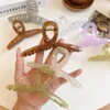 Other Hot Sale Cross Hair Cl Clip Large Barrette Crab Bath Ponytail Plastic for Women Clips Headwear Accessories R230608
