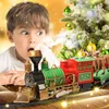 Electricrc Car for Christmas Tree Electric Train Set Toy Railway Toys Racing Track With Music Santa Claus Decor Xmas Gifts 230616