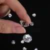 Diamantes Soltos Smyoue Gemstones Soltos Pedras de 3mm a 14mm D Cor VVS1 Diamante de Forma Redonda Excelente Corte Passe Testador de Diamante 230607