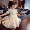 Девушки платье для девочек платье весна осенняя полоса детская одежда мода малыш детская хлопчатобумажная одежда с длинным рукавом платье обычного стиля 230607