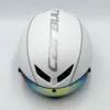 Cascos de ciclismo CAIRBULL TT Casco Goggle Aero Road Bicicleta Carreras Bicicleta Deportes Seguridad 54 60cm ML Blanco Ajustable 230607