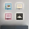 Wall Lamps Modern LED For Living Room Light Stair Deco Sconce Sofa Backside With Shelf Luminaire