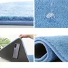 Tapis de bain Couleur unie Tapis de bain moelleux Tapis de bain anti-dérapant Paillasson pour toilette Tapis de sol absorbant à côté de la baignoire Lavabo Lavable 230607