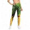 Kvinnors leggings lcfa varumärke mode 3d godis fruktfisk print kvinnor hög midja träning legging vattenmelon kreativ