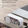 Tragbare Lautsprecher Intelligence LED LED Wireless Bluetooth-kompatibler Lautsprecher Oberflächen Uhr