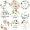 Other Event Party Supplies 100pcs Personalized Round Circle Label Stickers Custom for Wedding Bridal Shower Baptism Communion Bar Mitzvah Favors 230607