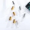 2ml 3ml 5ml 10ml Mini Perfume Prayizer Bottles Bottles Mist Bottle مع أغطية فضية ذهبية