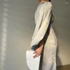 カジュアルドレスセクシーな女性ドレスv首v 2023ファッションフレンチスタイルの長袖マーメイドシックなエレガントビンテージスリムミディ