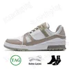 tripler Scarpe da corsa da uomo firmate nere bianche sneakers Virgil Trainer in pelle di vitello goffrata Abloh dhgate da donna Platform flats Sneaker casual taglia euro 45