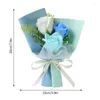 Fleurs décoratives Creative Rose Artificielle Avec Emballage Bouquets De Fleurs Séchées Cadeaux Pour Amoureux Main Cadeau Amis Décor À La Maison