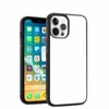 Cas de téléphone portable Sublimation 2D Silicone Case pour iPhone 13 14 15 PRO MAX 15 Plus Couverture de transfert de chaleur imprimée vierge avec aluminium