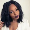 Populära Afro High Temprature Fiber Wig Natural Color Billiga syntetiska peruk med värmemotstånd för svarta kvinnor Ladys afrikanska peruker med gratis frakt