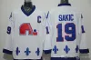 Quebec''northerners''Mens Vintage 19 Joe Sakic Hockey Jerseys Baby Blue 26 Stastny 13 Mats Sundin 21 Peter Forsberg 10 Guy Lafleur Jersey