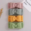 Akcesoria do włosów 5/15PCS Big Bows Baby Headband Cotton for Child Head Bands Girl Winter Turban Nowonarodzony niemowlę słodki głowa R230608