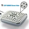 6 Modes Bathroom Shower Head with 1.5m Hose,HKNOKE Silver Square High Pressure Universal Powerful Shower Head