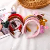 Outros lindos aros de cabelo de coelho de pelúcia versão coreana tiara de coelho infantil não machuca acessórios de cabeça para crianças R230608