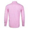 Men's Casual Shirts Male Autumn Plaid Single Pocket Shirt Turn Down Collar Button Long Sleeve Blouse Memory House Slipper