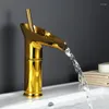 Bathroom Sink Faucets Waterfall Antique Faucet Free Pipe Basin Black Brass Mixer Taps And Cold Tap Wine Glass Style Single