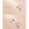 Серьги -герметики Lavifam Shell Pearl Music Note для женского уха простые 925 серебряных украшений стерлингов