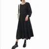 Sukienki swobodne luźne 2022 Kobiety Summer Thin Cotton and Linen Long Dress Empire Silna sukienka Vestidos de Mujer Casual Sukienka