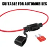 NYA 5st CAR MINI BLADE säkringshållare Splash-Box 12V 30A med säkringar Bladtråd Avstängning av Switch Socket Auto-säkringsuttag