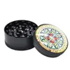 Pijpen 3D Grinder Metalen Tabak Kruid 50Mm 3 Lagen Camouflage Met Magentic Schraper Filter Accessoires 6 Stijlen Drop levering Dhmar