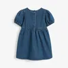 Meisjes Jurken Baby Denim Jurk Zomer Effen Kleur Zacht en Comfortabel Mode Kleding Mooi voor Kinderen 28 Jaar 230607