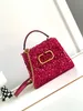 Fashion Embroidery Bead Bag VSLING 3D Sequin Bag Women's Large Capacity Shoulder Bag Luxury Classic Flap Bag Designer Bag