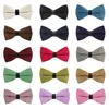 Bow Ties Men Fashion Corduroy Candy Color Tie Wedding Party Justerbar formell bowtie