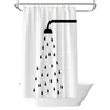 Rideaux de douche nordique moderne minimaliste polyester imperméable rideau de douche tissu partition rideau de douche fournitures de salle de bain pour envoyer crochet 230607