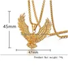 Pendant Necklaces Gold Plated Hawk Necklace Retro Stainless Steel Mens Jewelry For An Edgy Style Statement Drop Delivery Pendants Dhhp6