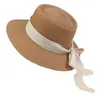 2023 Été Chapeau De Paille Femmes Plage Ombre Chapeaux Femme Pliable Protection Solaire Cap En Plein Air Voyage Vacances Casual Caps Sunhat Sunhats 17 couleurs