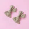 Haarschmuck Baby Mädchen Clip Schleife für Kinder Streifen Baumwolle Pins Ganchos Para Ninas Säuglingsspange R230608