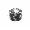 Herb Grinder Creative Poker Chip Style Household Smoking Accessories Metal Tobacco Grinders Drop Delivery Home Garden Sundries Dhuic