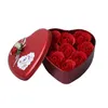 Bomboniera Regalo di San Valentino 9 Rose Fiori di sapone Profumato Bagno Corpo Petalo Schiuma Fiore artificiale Fai da te Decorazione domestica Drop Delivery Dhfwx