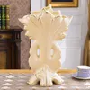 Wazony ceramiczne dekoracja wazonu pozłacana pawno otwarty ekran Kwiat Kreatywny Kreatywne akcesoria domowe do salonu blat
