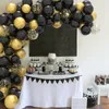 Inne imprezy imprezowe Black Gold Balloon Garland Arch Zestaw konfetti 30th 40. 50. urodziny Dekoracje Dorośniki Baby Shower 230608