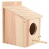 Fleurs décoratives cage à oiseaux petite nichoir alimentation cadeau d'anniversaire alimentation perruche jardin maison bois bois