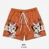 Męskie spodenki 2022 Summer 3D Męskie szorty 3D Szybkie suszące siatkowe butique kwiatowe mody Brand Men krótkie spodnie luźne pięciopunktowe man Casual Shorts J230608