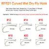 Ami da pesca ICERIO 500PCS Fly Tying Hook Nymph Bug Shrimp Scud Pupae Larve Caddis Flies 816 230608