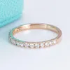 Cluster Rings HPHT Lab Diamond Ring Half Eternity 18K Guldsmycken Anpassa MS-451