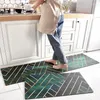 Carpets Alfombras Ins Wind Rug Web Celebrity Nordic Thick Strip Kitchen Floor Mat Household PVC Waterproof Non-Slip Foot Scrub Carpet