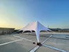 14x19m White Marquee podwójny aluminiowy słup duży gaza wydarzenia na świeżym powietrzu Sunshade Canopy Party Star Namiot Gazebo