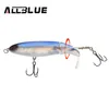 Baits Lures ALLBLUE Whopper Popper 9cm11cm13cm Topwater Fishing Lure Artificial Bait Hard Plopper Soft Rotating Tail Fishing Tackle Geer 230607