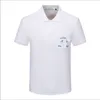 Erkekler Polo Yakası T-Shirt Tasarımcısı Spor Polo Gömlek Erkeklerin En İyi Mektup Nakış T-Shirt M-3XL-WT