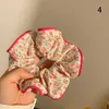 Diğer Tatlı Pembe Mavi Küçük Çiçek Saç Bantları Kızlar Büyük Boy Scrunchies Peri Yaz Aksesuarları Kauçuk Scrunchie R230608