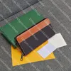 Luxe femmes portefeuille concepteur porte-cartes classique lettre longue portefeuille mode cartes de crédit étui haute qualité en cuir véritable sac
